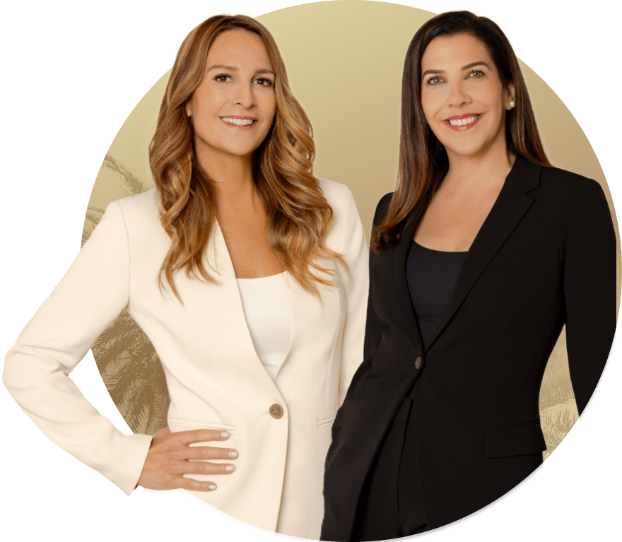 Chomat and Whitt with golden circle background